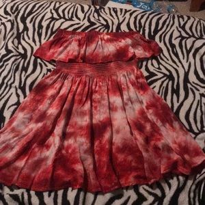 Medium forever 21 tie dye strapless dress